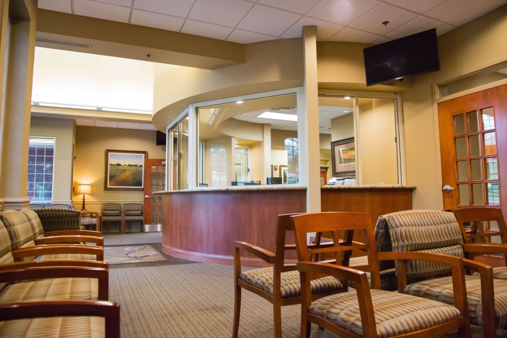 Maryville office reception and waiting room